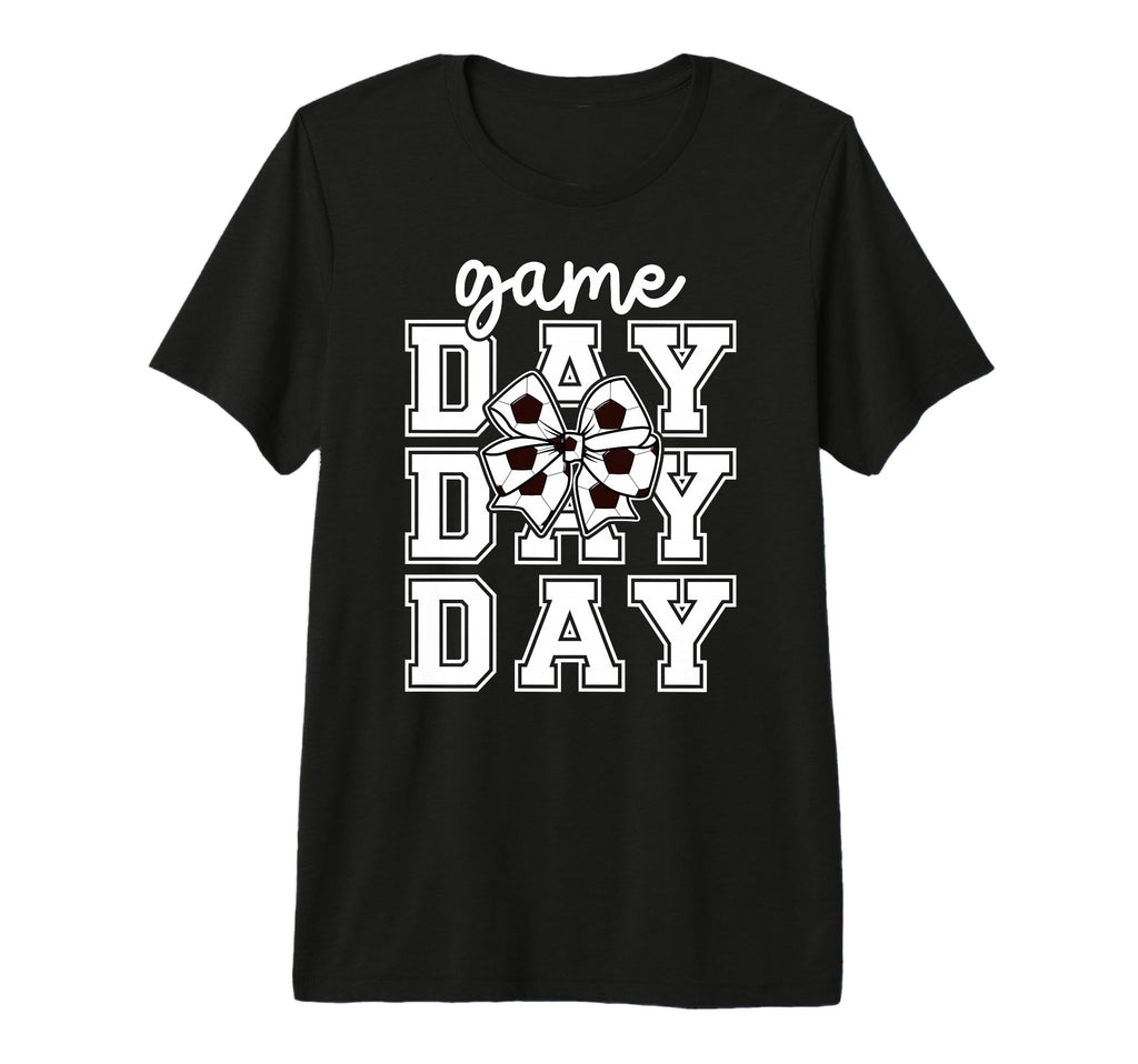 Game Day Soccer Coquette Soccer Game T-Shirt - Aesthetic Graphic Men Women - T-Shirt, Sweatshirt, Hoodie