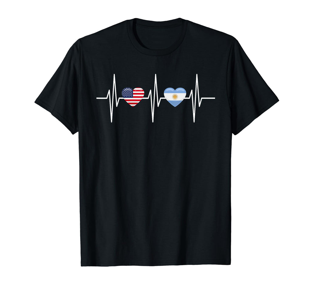 Usa Argentina Heartbeat America T-Shirt - Streetwear Style for Adults - T-Shirt, Sweatshirt, Hoodie