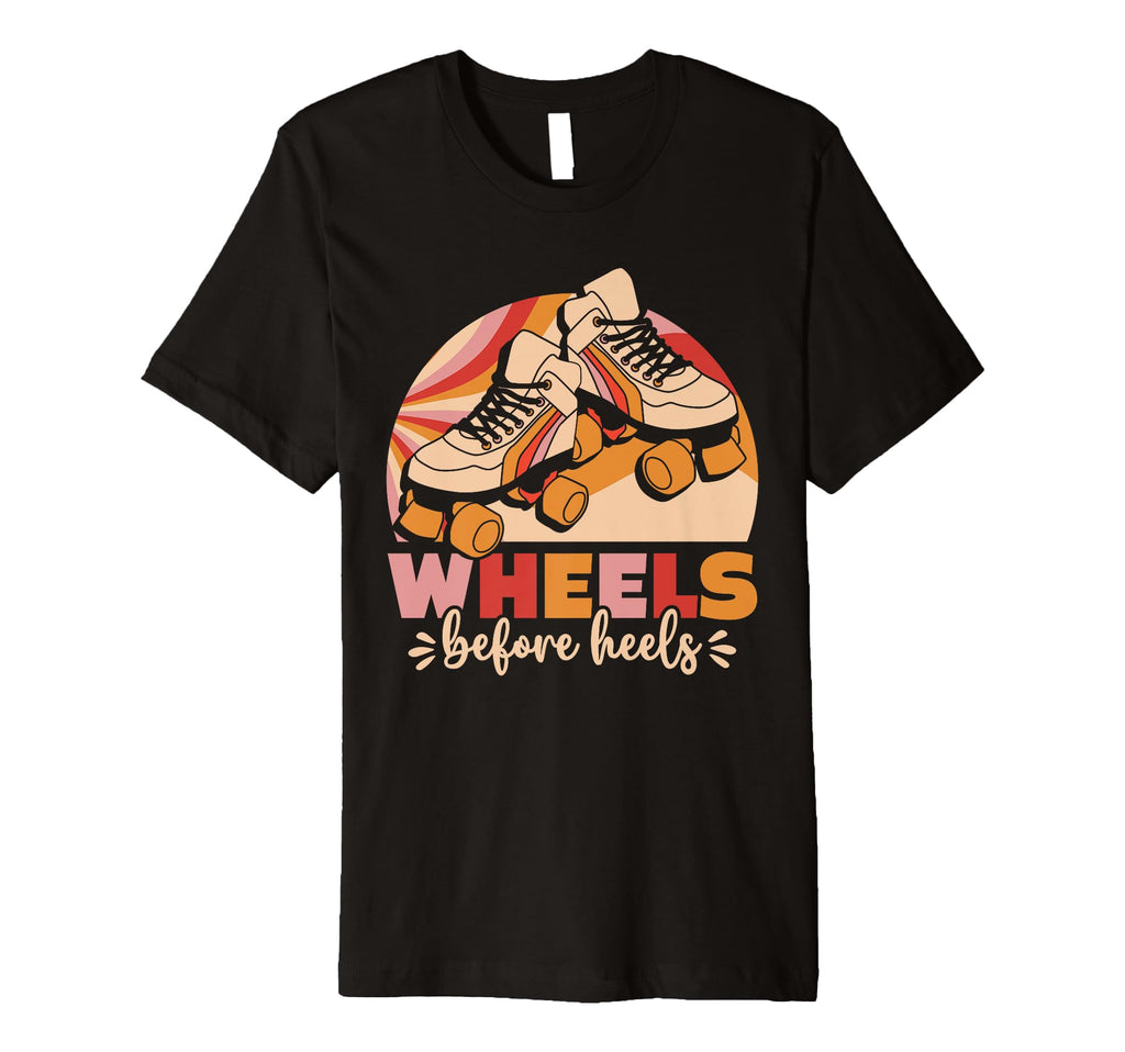 90S Roller Skating Wheels Before T-Shirt - Minimalist Print for Adults - T-Shirt, Sweatshirt, Hoodie