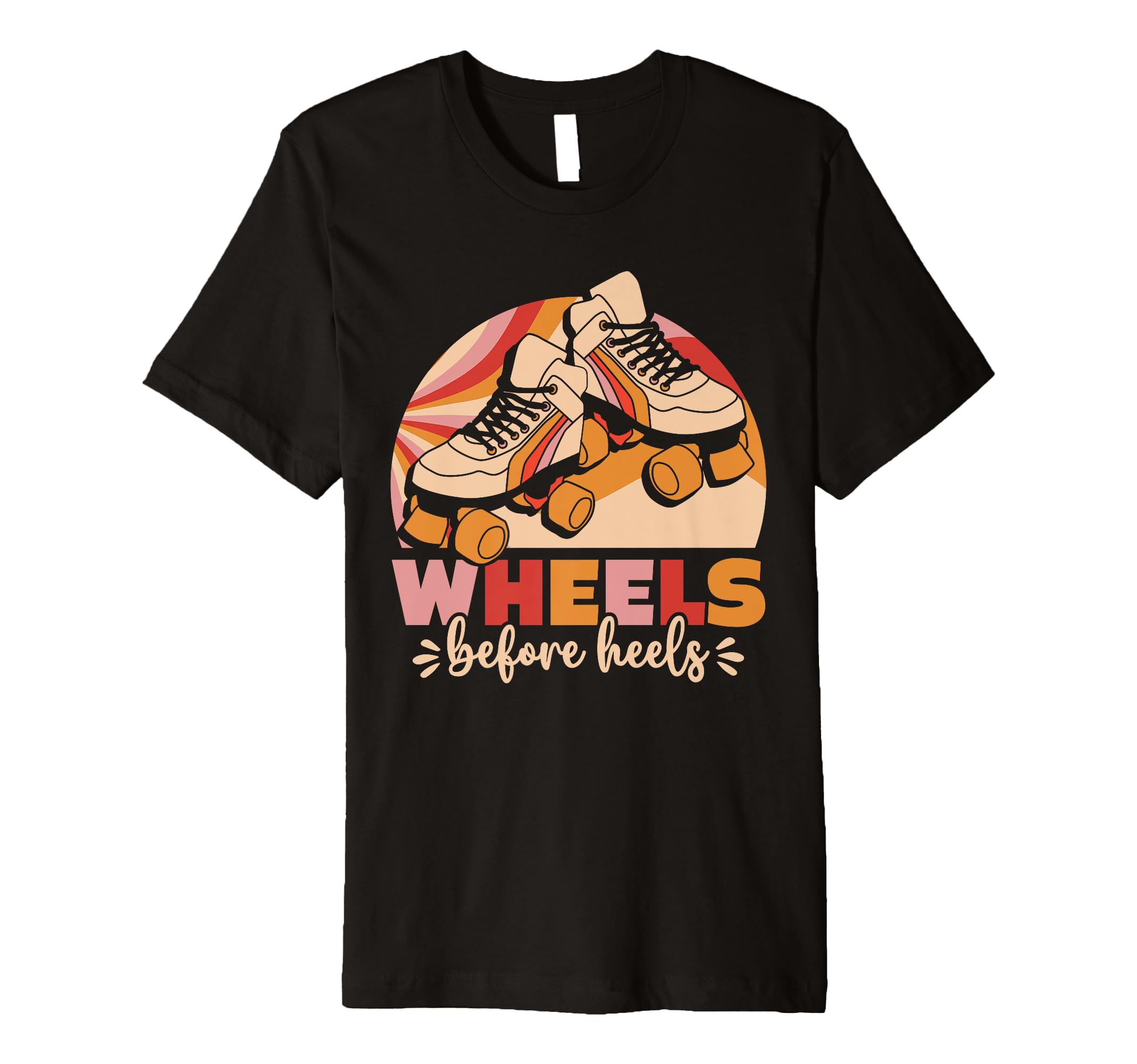 90S Roller Skating Wheels Before T-Shirt - Minimalist Print for Adults - T-Shirt, Sweatshirt, Hoodie