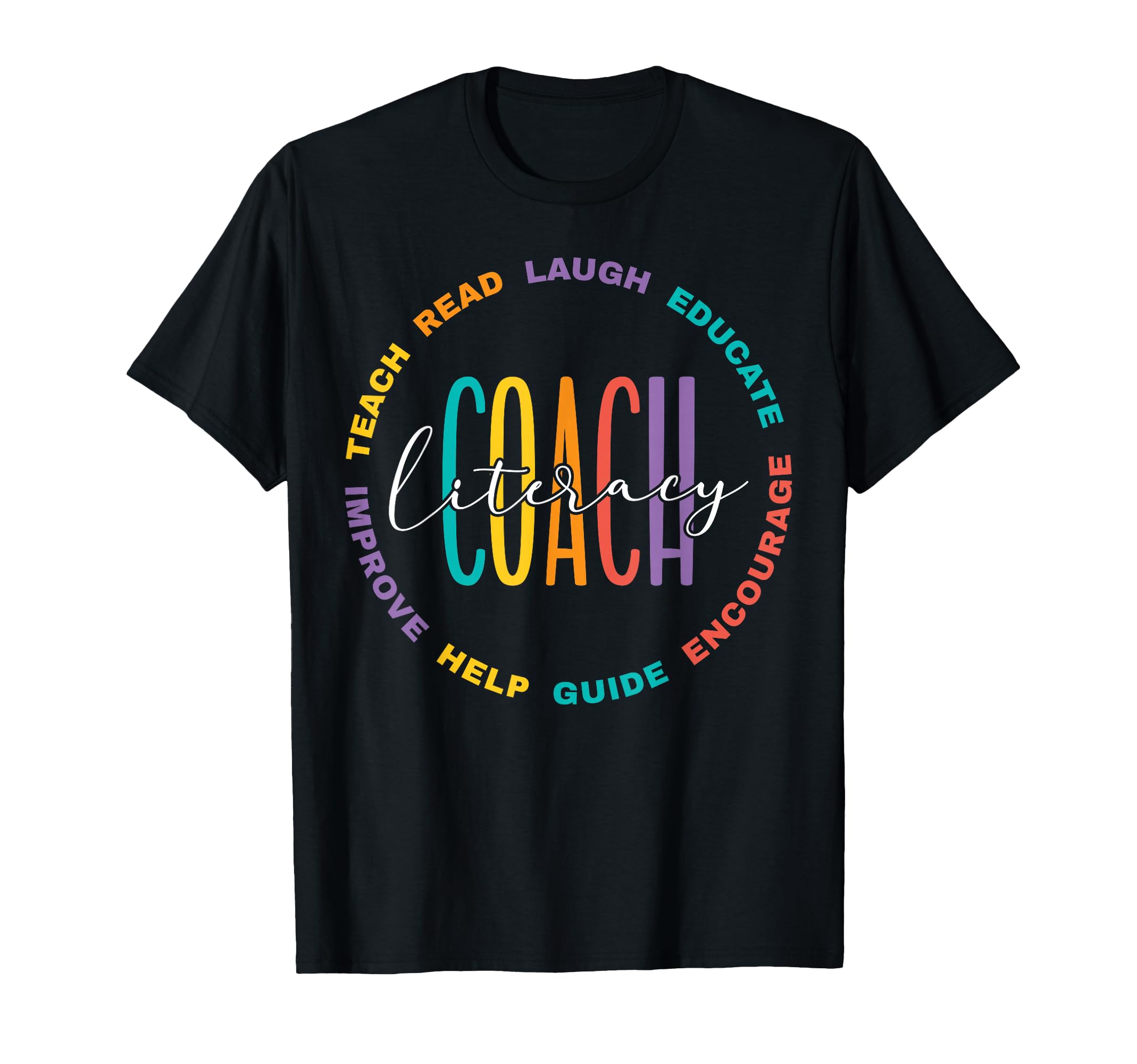 Literacy Coach Appreciation T-Shirt - Minimalist Print Men Women - T-Shirt, Sweatshirt, Hoodie