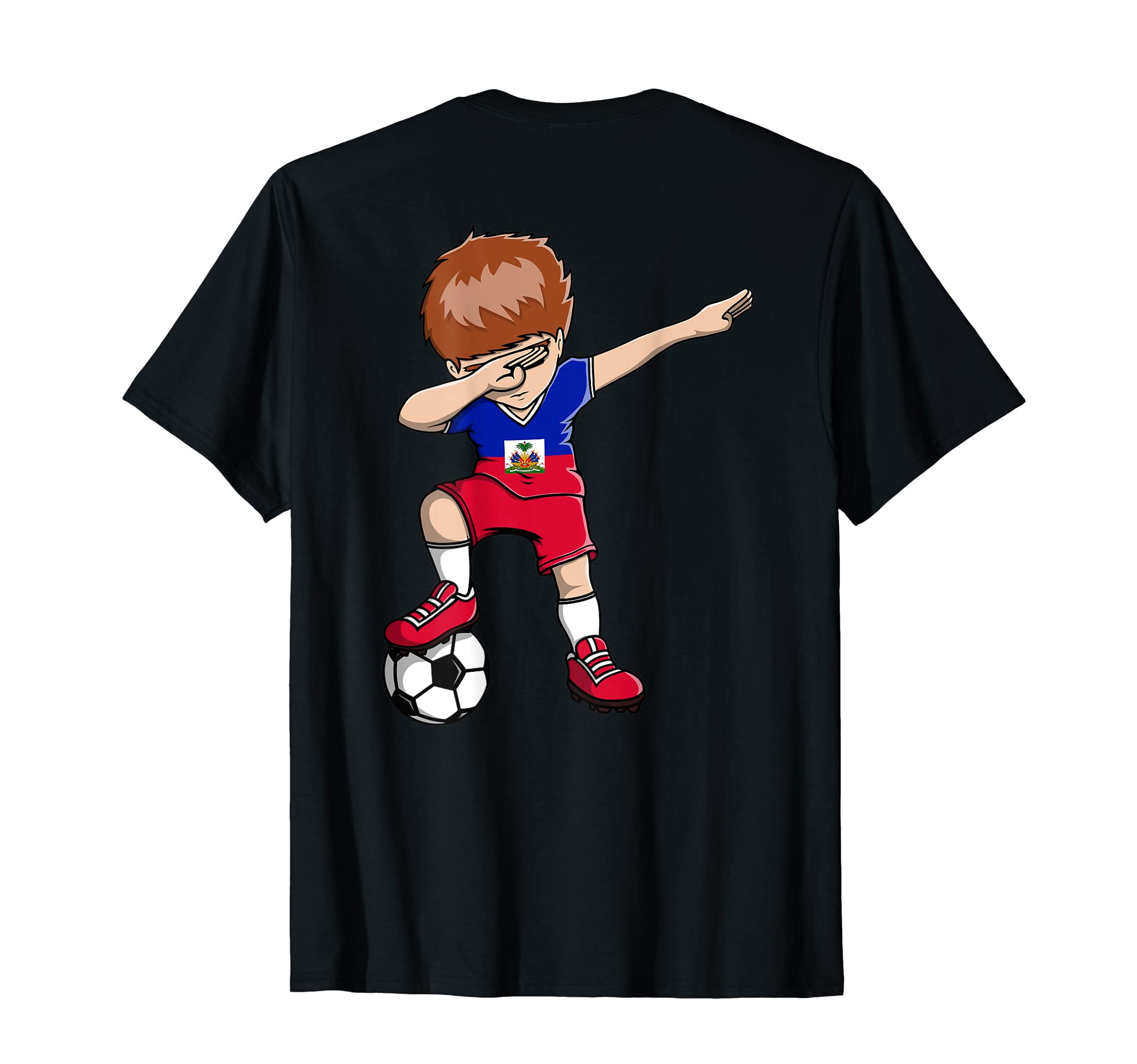 Dabbing Soccer Haiti Jersey Haitian T-Shirt - Unique Graphic Unisex - T-Shirt, Sweatshirt, Hoodie