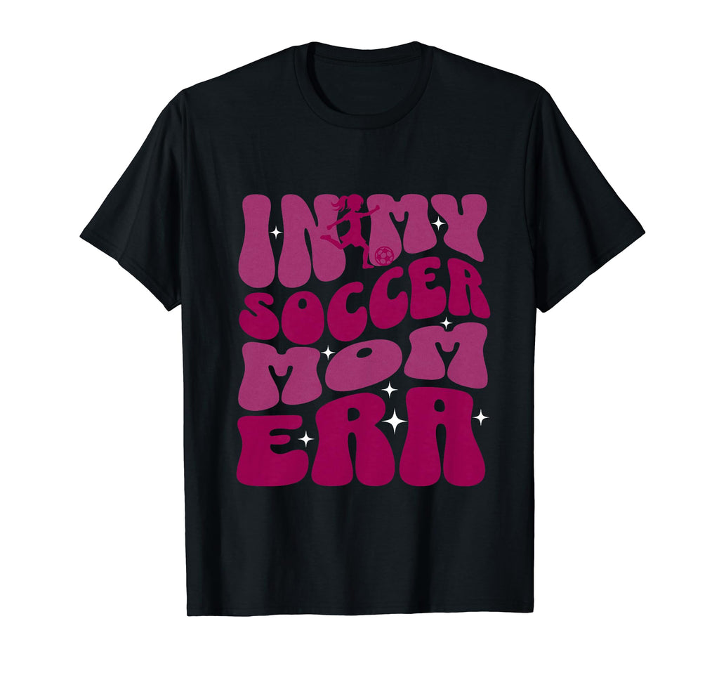 Groovy My Soccer Mom Era Football Soccer T-Shirt - Custom Art Print Unisex - T-Shirt, Sweatshirt, Hoodie