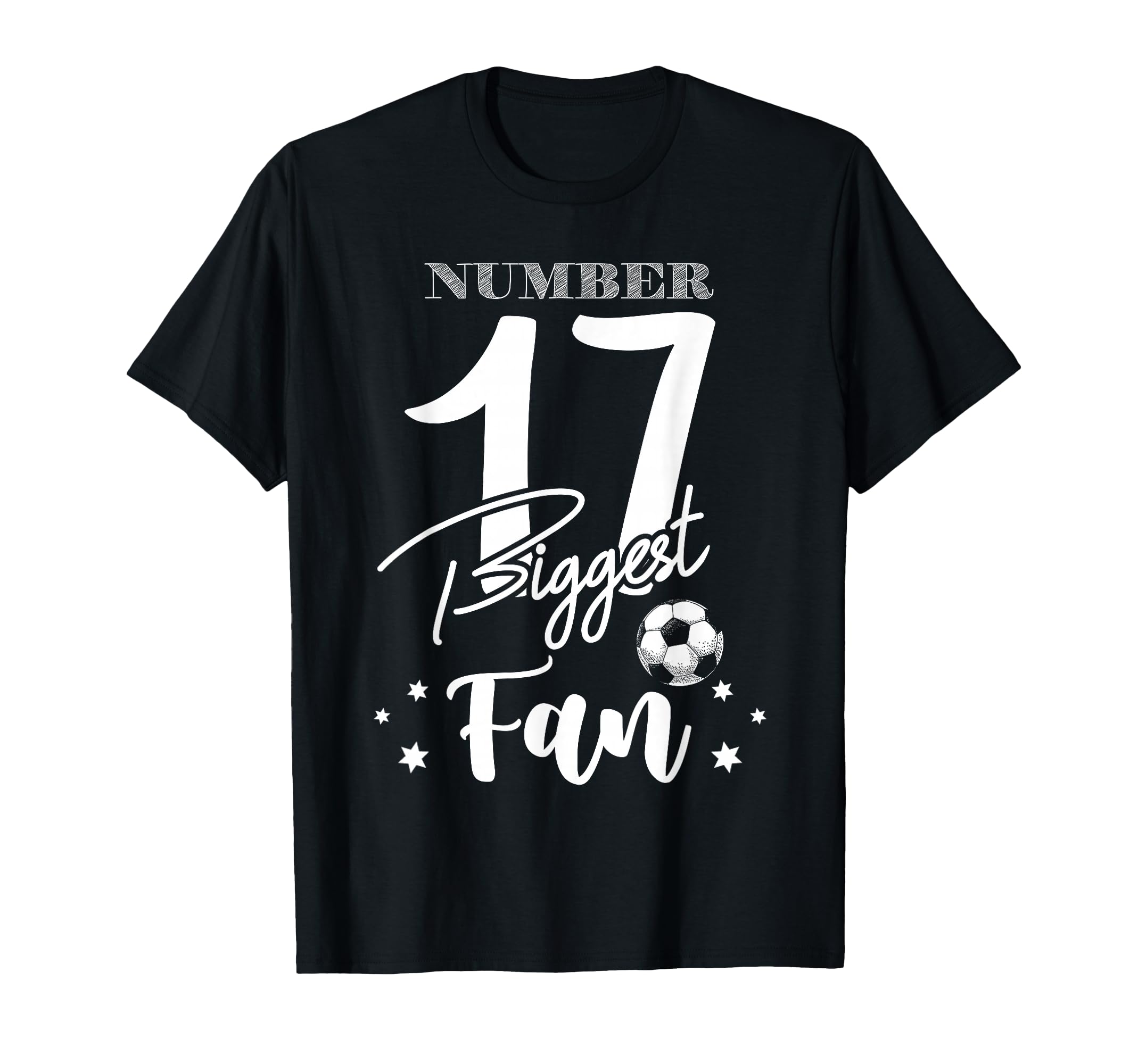 Number 17 Biggest Fan Soccer Player T-Shirt - Aesthetic Graphic Men Women - T-Shirt, Sweatshirt, Hoodie