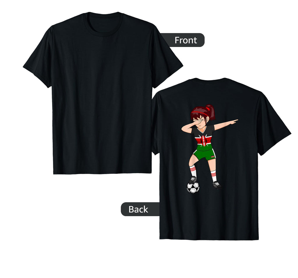 Dabbing Soccer Kenya Jersey Kenyan Football T-Shirt - Graphic Print Unisex - T-Shirt, Sweatshirt, Hoodie