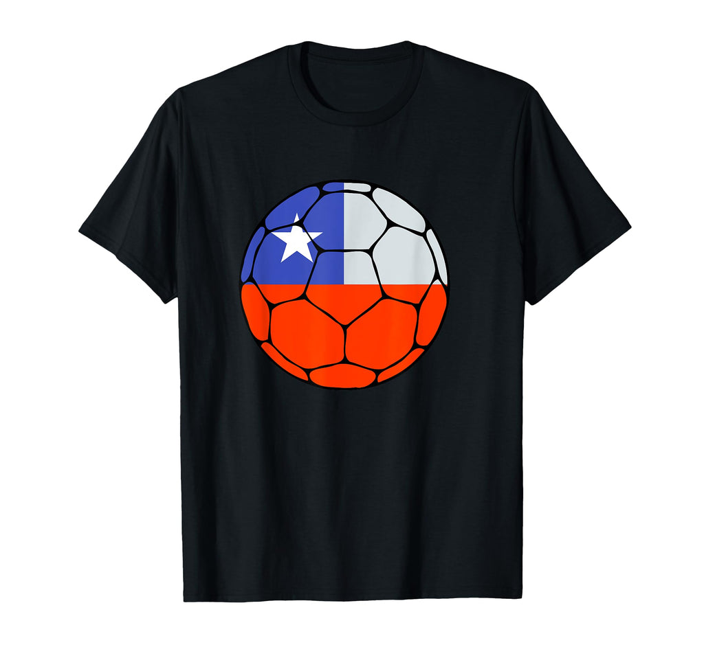 Chile Soccer Ball Flag Jersey Futbol T-Shirt - Trendy Graphic Men Women - T-Shirt, Sweatshirt, Hoodie