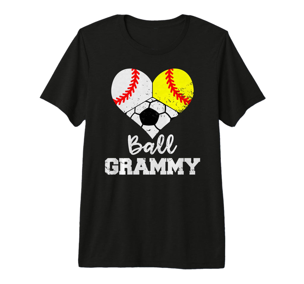 Ball Grammy Heart Funny Baseball T-Shirt - Minimalist Print Unisex - T-Shirt, Sweatshirt, Hoodie