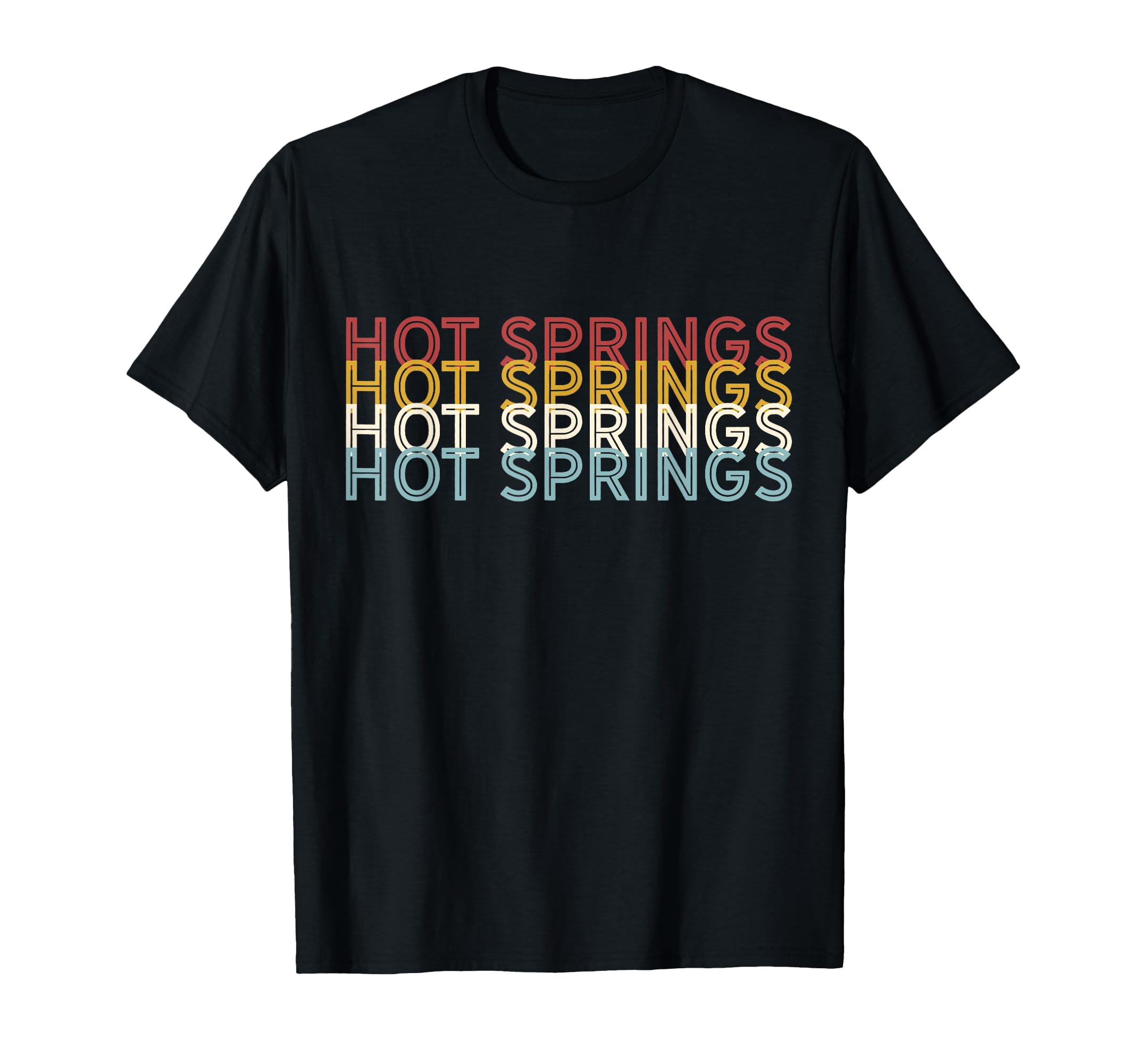 70S Usa Hot Springs National Park T-Shirt - Custom Art Print for Adults - T-Shirt, Sweatshirt, Hoodie