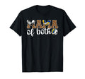 Mama Both Leopard Soccer Volleyball Mom T-Shirt - Graphic Print Unisex - T-Shirt, Sweatshirt, Hoodie
