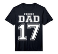 Number 17 Custom Proud Soccer Futbol T-Shirt - Unique Graphic for Adults - T-Shirt, Sweatshirt, Hoodie