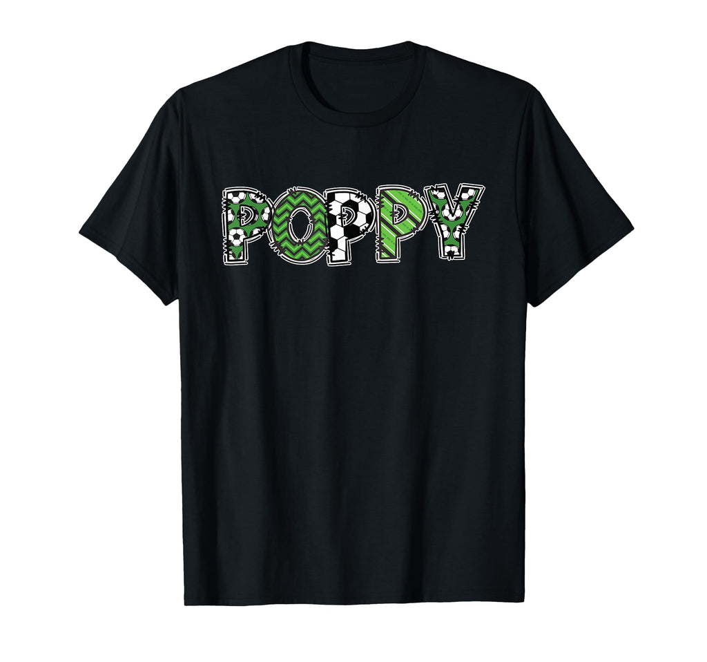 Soccer Grandpa Poppy Birthday Party T-Shirt - Custom Art Print Unisex - T-Shirt, Sweatshirt, Hoodie