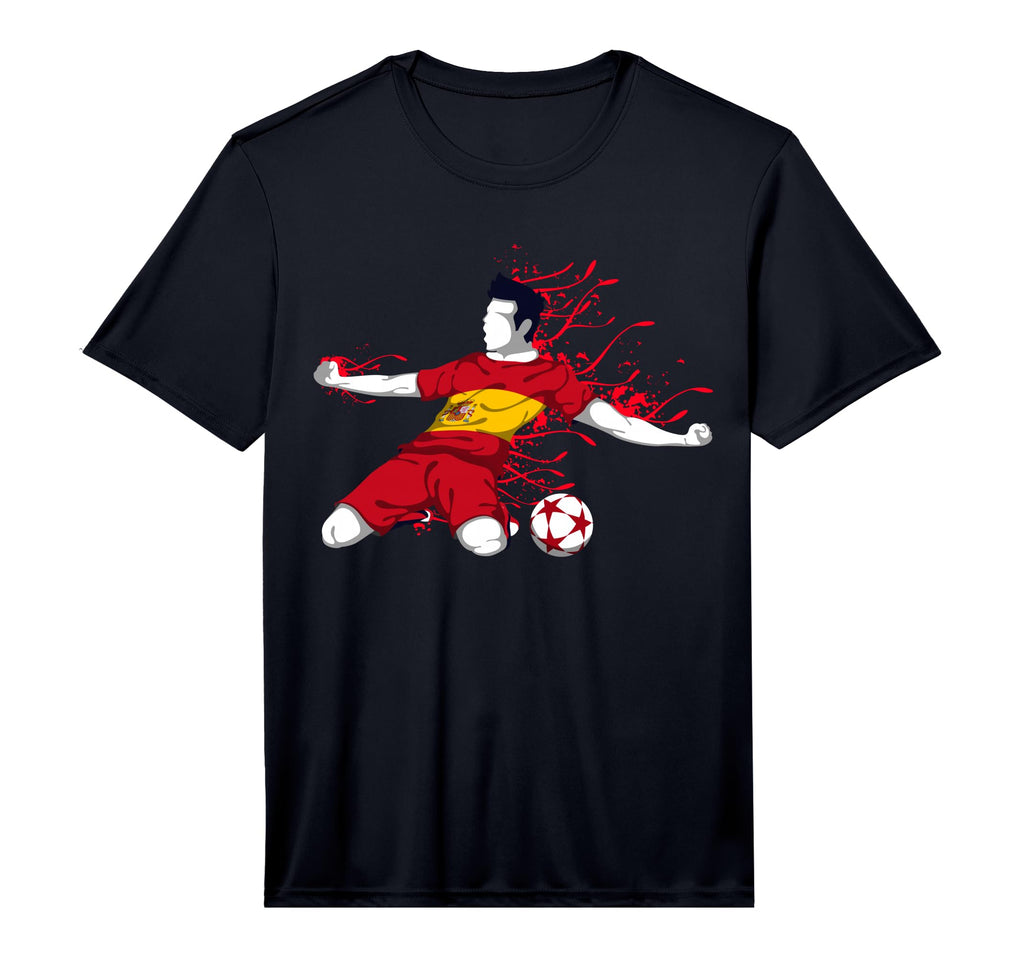 Spain Soccer Fans Jersey Spanish Flag T-Shirt - Unique Graphic Men Women - T-Shirt, Sweatshirt, Hoodie
