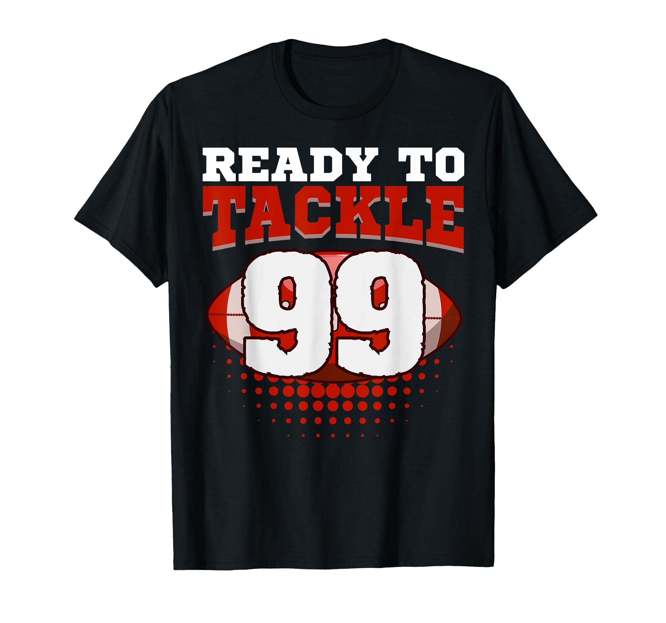 Football 99Th Birthday Player Tackle T-Shirt - Graphic Print Men Women - T-Shirt, Sweatshirt, Hoodie