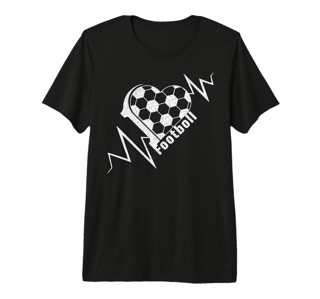 Football Heartbeat Pulse Soccer Lover T-Shirt - Streetwear Style Unisex - T-Shirt, Sweatshirt, Hoodie