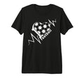 Football Heartbeat Pulse Soccer Lover T-Shirt - Streetwear Style Unisex - T-Shirt, Sweatshirt, Hoodie