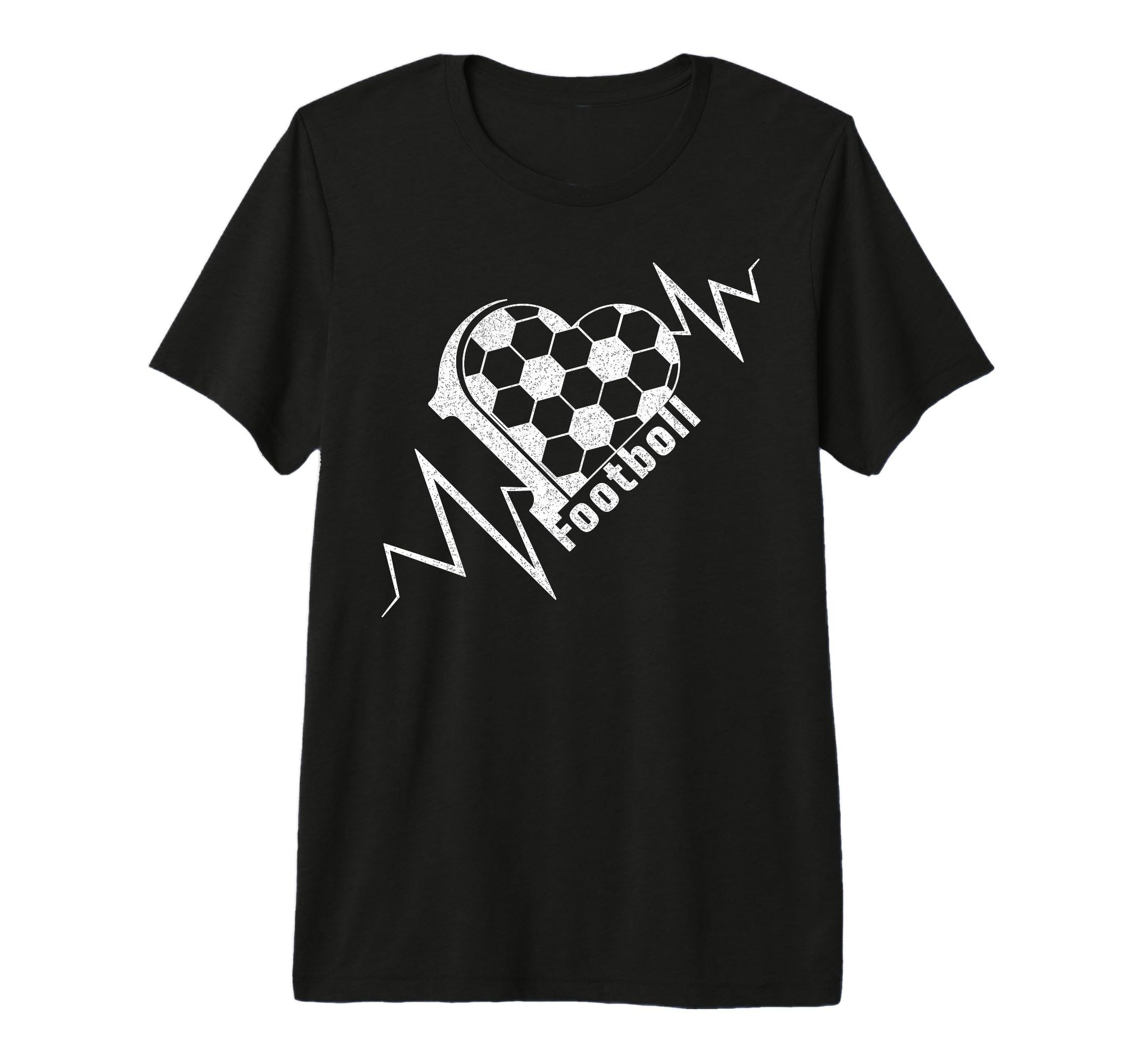 Football Heartbeat Pulse Soccer Lover T-Shirt - Streetwear Style Unisex - T-Shirt, Sweatshirt, Hoodie