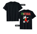 Dabbing Husky Portugal Soccer Fans T-Shirt - Aesthetic Graphic for Adults - T-Shirt, Sweatshirt, Hoodie