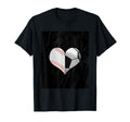 Baseball Football Soccer Ball Heart T-Shirt - Custom Art Print for Adults - T-Shirt, Sweatshirt, Hoodie