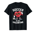 Heart Cartoon Valentine Soccer Fun T-Shirt - Aesthetic Graphic for Adults - T-Shirt, Sweatshirt, Hoodie