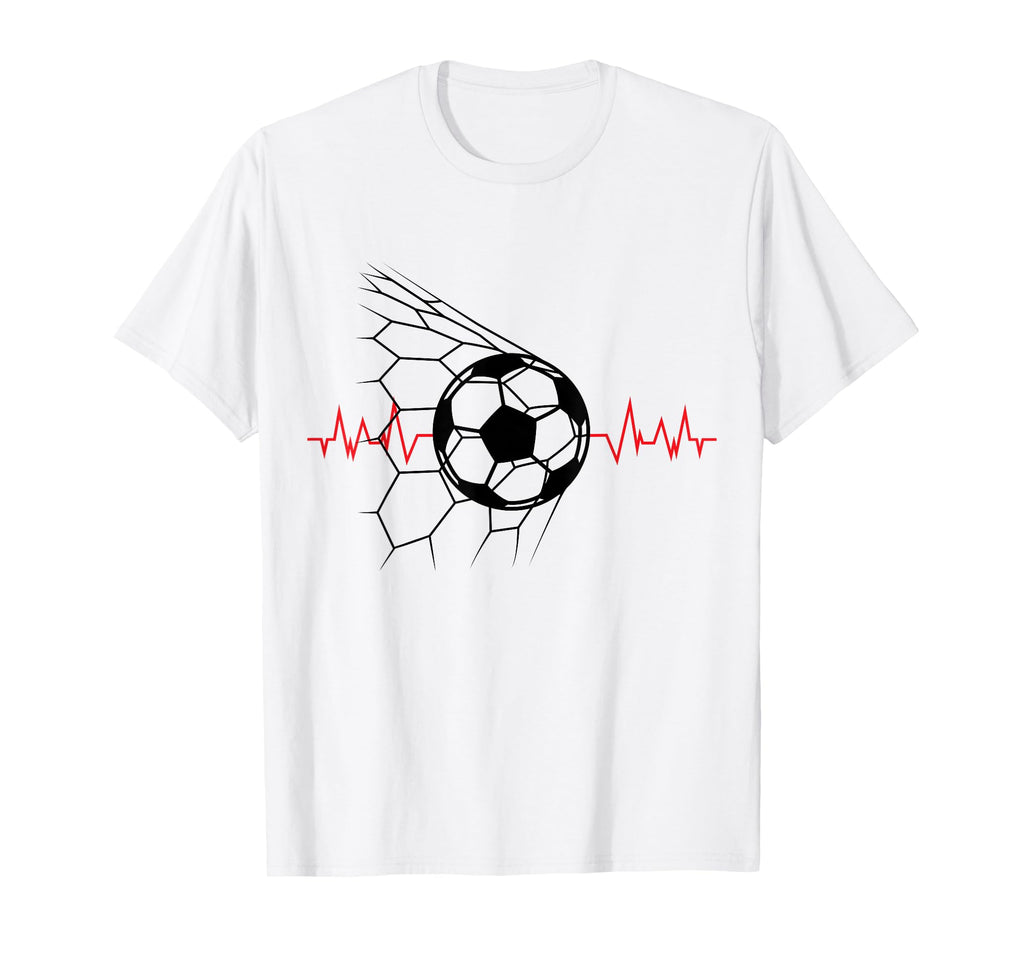 Soccer Ball Heartbeat Players And Soccer T-Shirt - Minimalist Print Unisex - T-Shirt, Sweatshirt, Hoodie