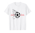 Soccer Ball Heartbeat Players And Soccer T-Shirt - Minimalist Print Unisex - T-Shirt, Sweatshirt, Hoodie