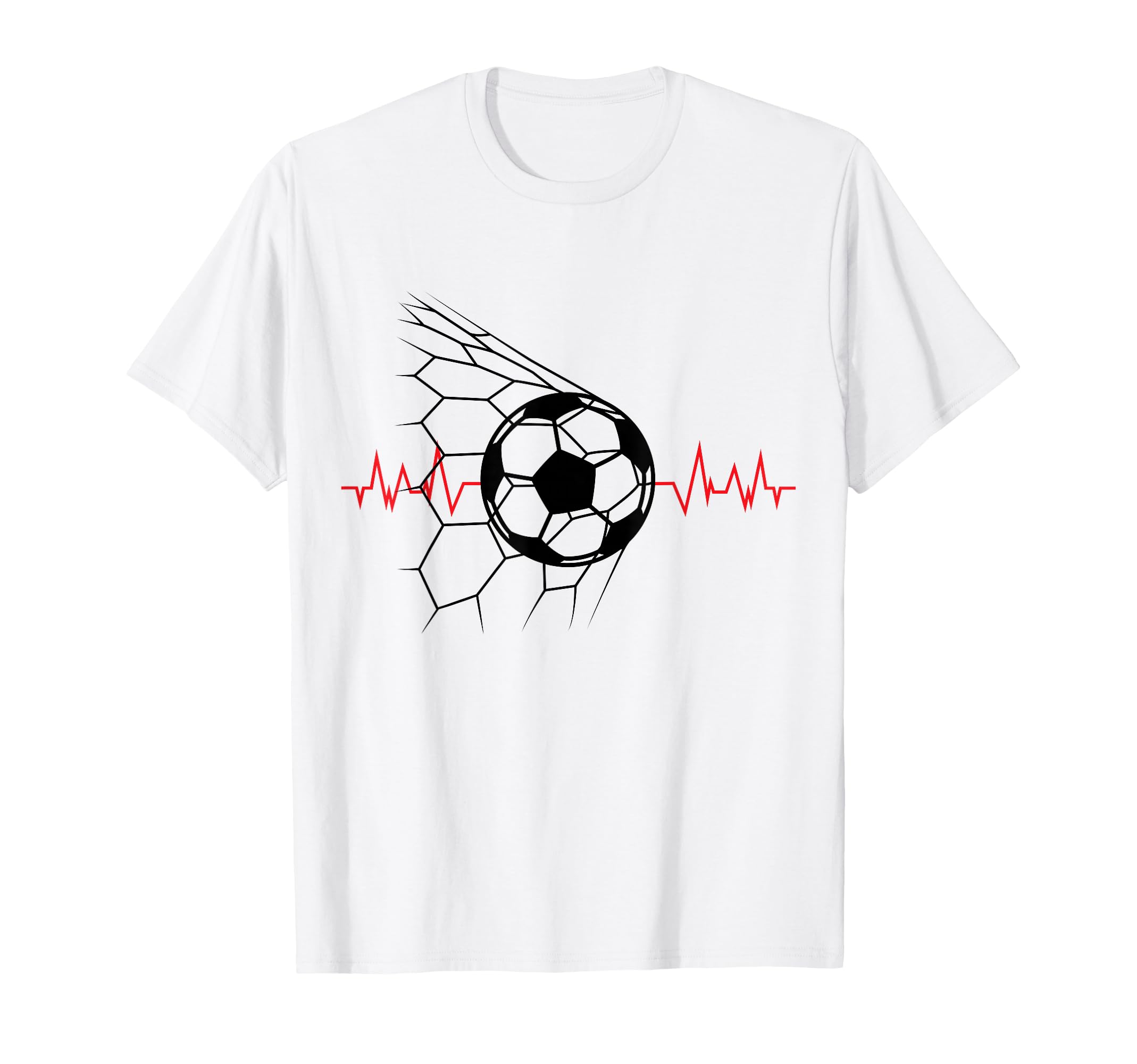 Soccer Ball Heartbeat Players And Soccer T-Shirt - Minimalist Print Unisex - T-Shirt, Sweatshirt, Hoodie