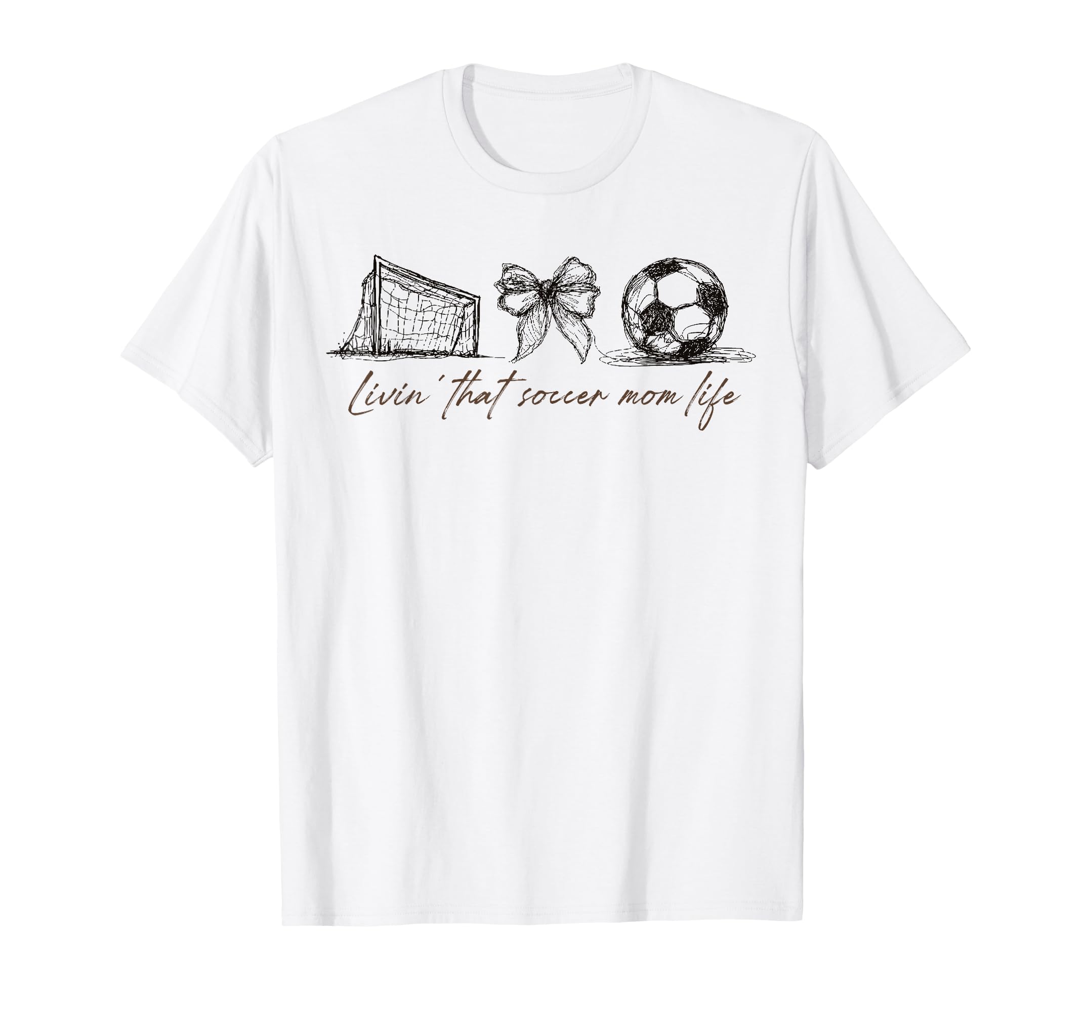 2 Sided Livin That Soccer Mom Life Soccer T-Shirt - Trendy Graphic Unisex - T-Shirt, Sweatshirt, Hoodie