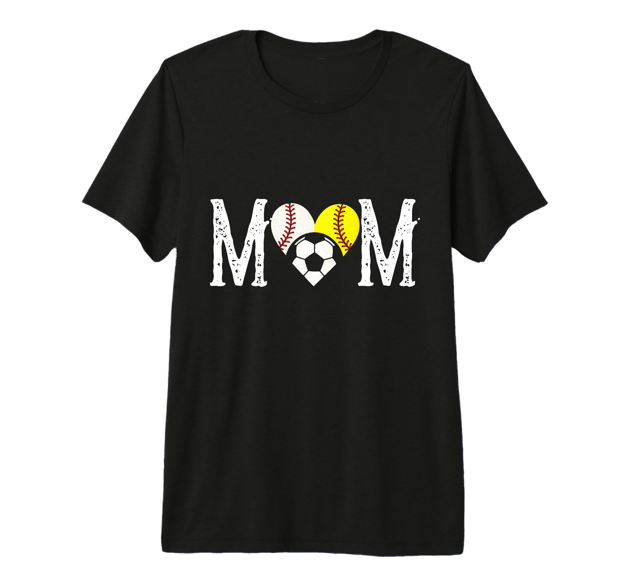 Mom Baseball Softball Soccer Tri T-Shirt - Custom Art Print for Adults - T-Shirt, Sweatshirt, Hoodie