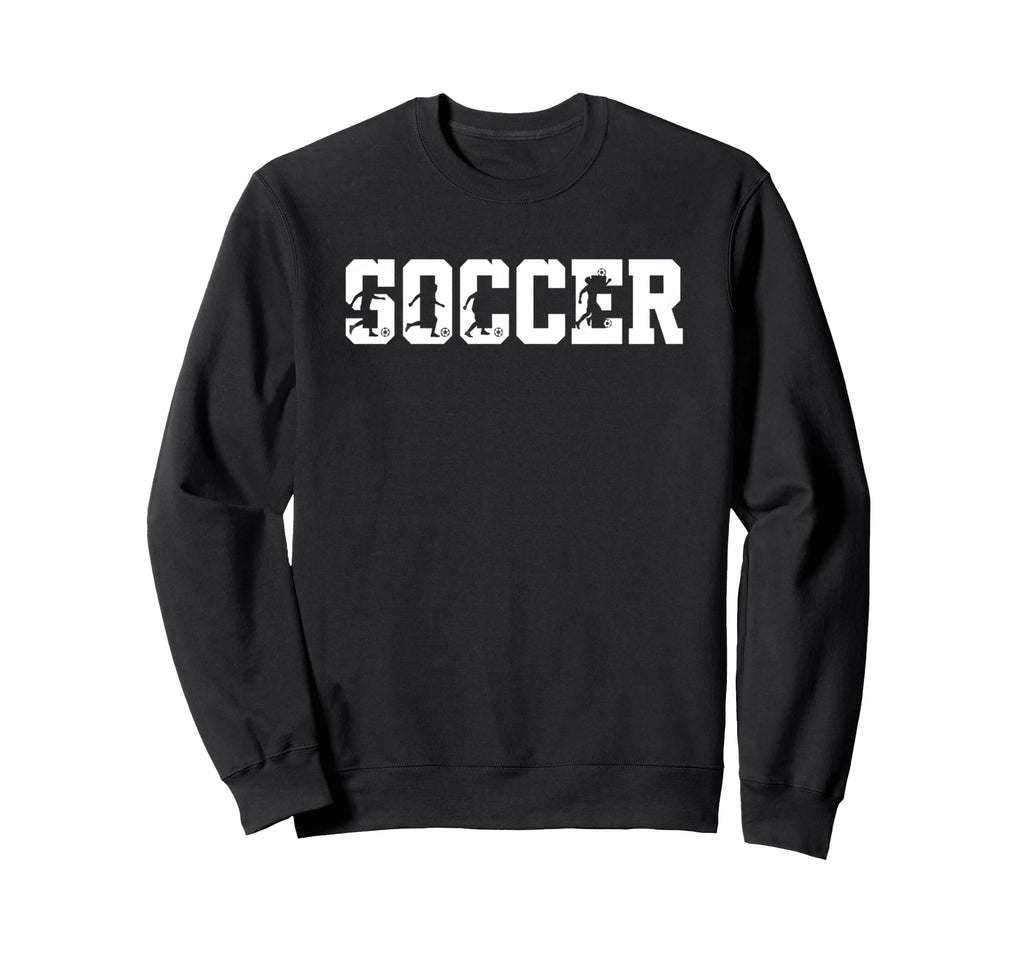 Soccer Name Player Silhouettes Sweatshirt - Graphic Print for Adults - T-Shirt, Sweatshirt, Hoodie