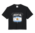 Argentina Soccer Country Flag Crest Hoodie - Graphic Print Men Women - T-Shirt, Sweatshirt, Hoodie