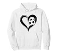 Soccer Love Heart Fans And Players Hoodie - Graphic Print for Adults - T-Shirt, Sweatshirt, Hoodie