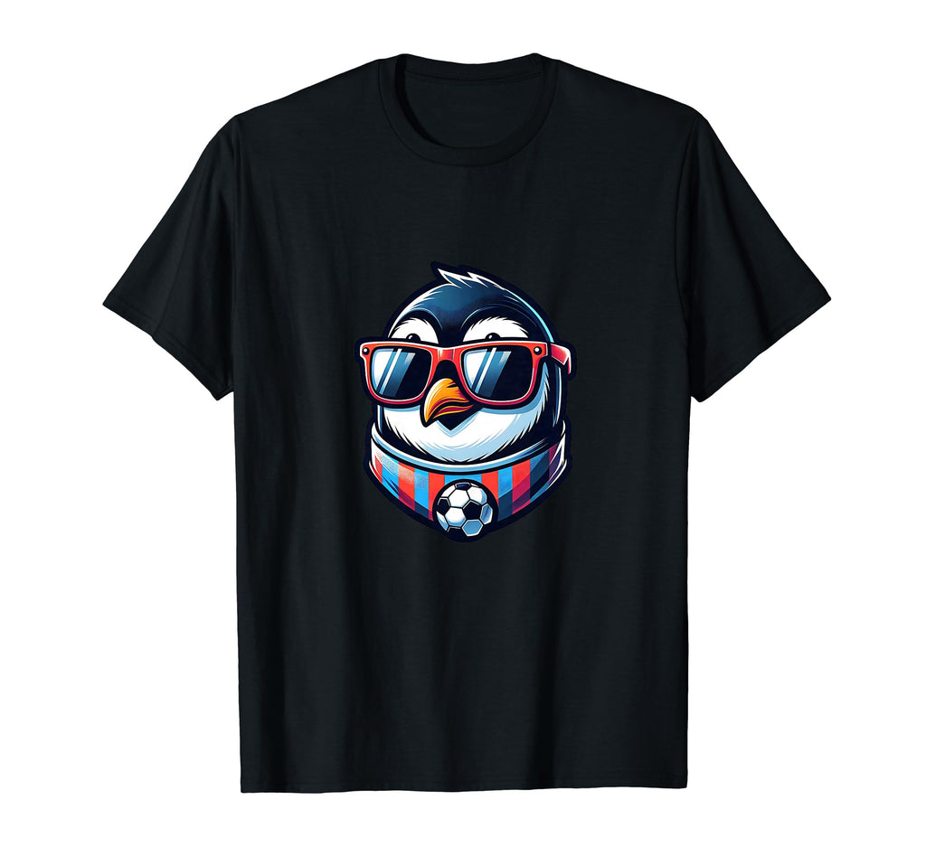 Penguin Bird Soccer Champion Fan T-Shirt - Minimalist Print for Adults - T-Shirt, Sweatshirt, Hoodie