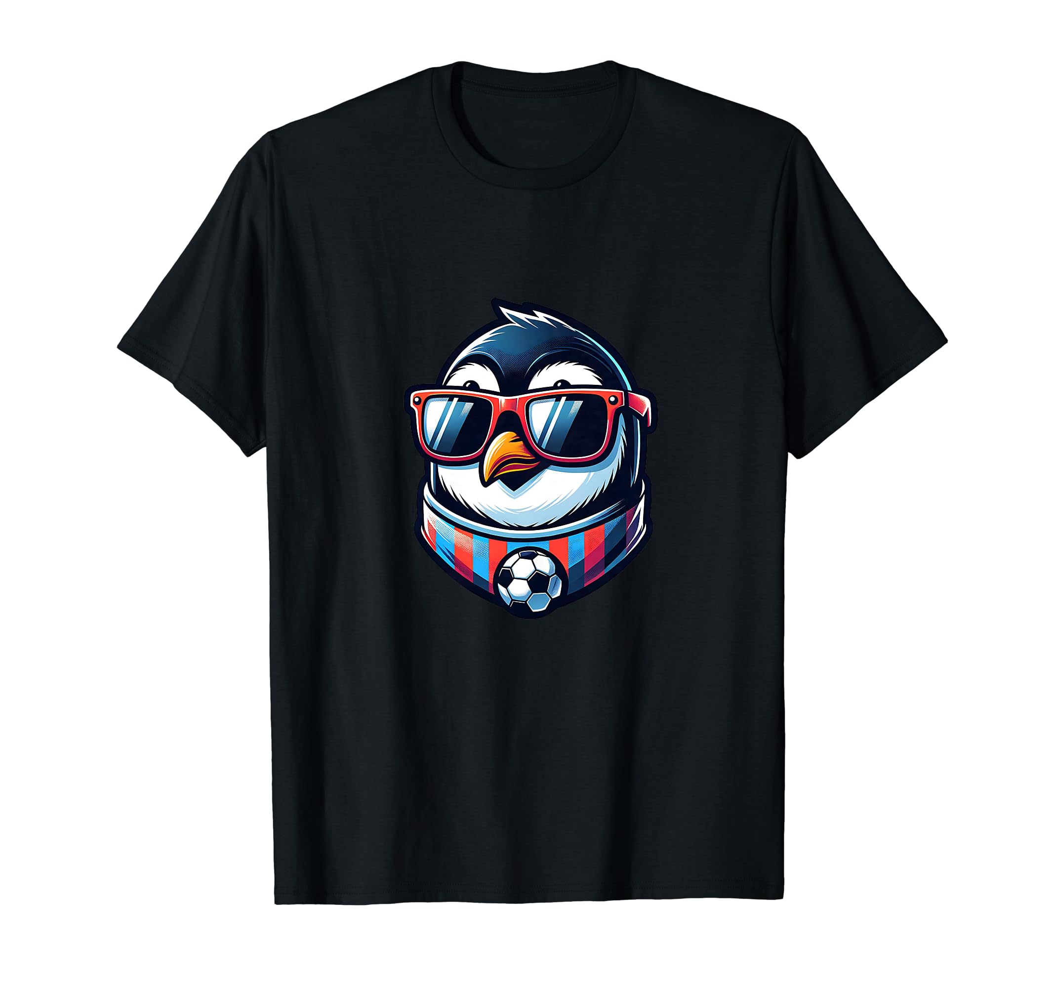 Penguin Bird Soccer Champion Fan T-Shirt - Minimalist Print for Adults - T-Shirt, Sweatshirt, Hoodie