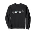 Soccer Volleyball Heartbeat Funny Sweatshirt - Custom Art Print Men Women - T-Shirt, Sweatshirt, Hoodie