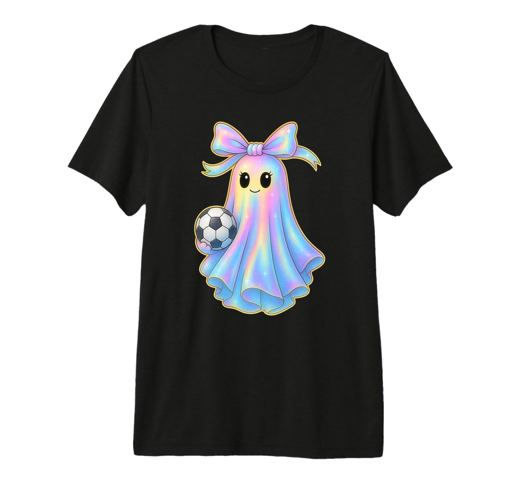 Soccer Ghost Lover Pastel Halloween T-Shirt - Unique Graphic Unisex - T-Shirt, Sweatshirt, Hoodie