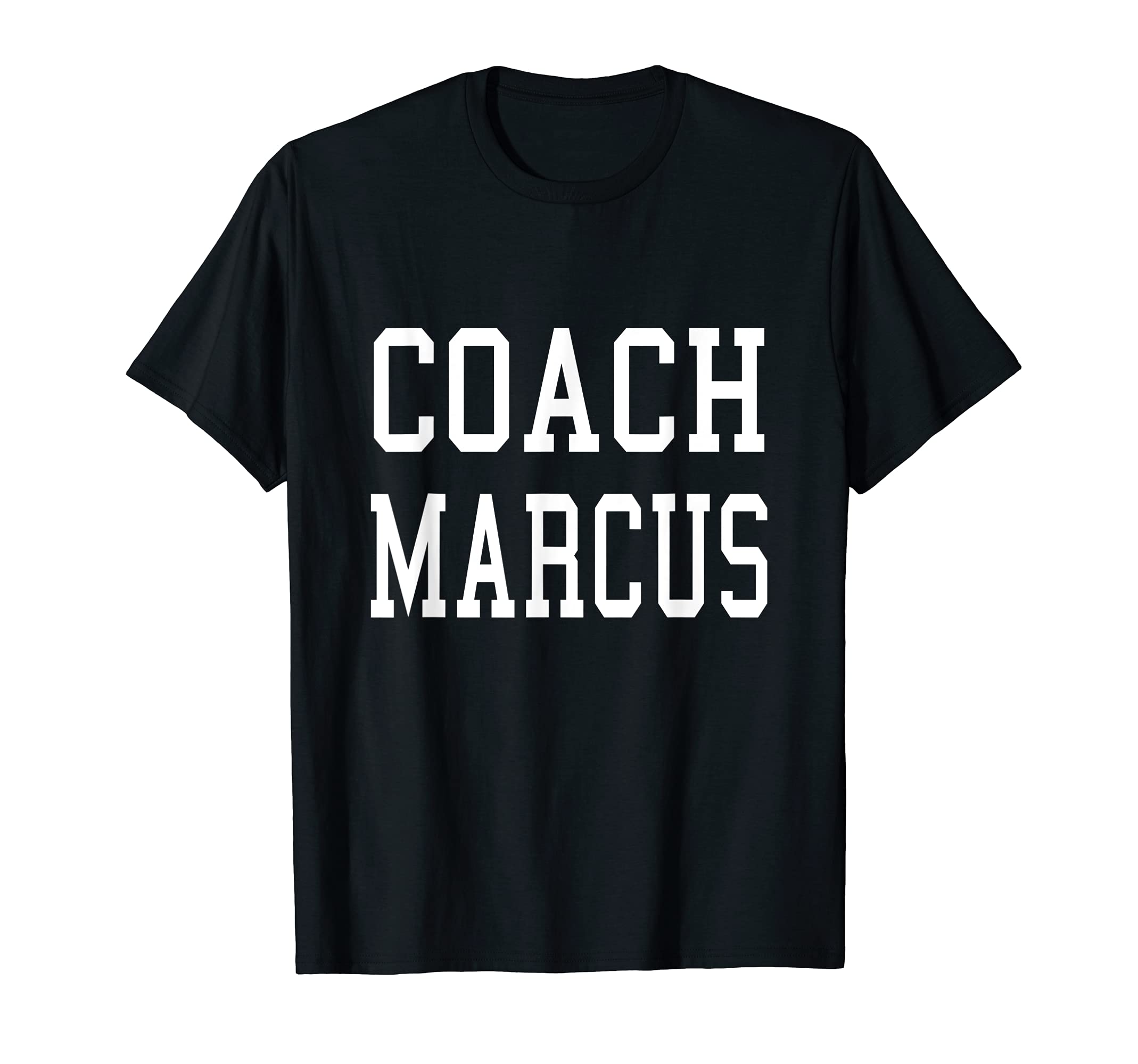 Coach Marcus Custom Football Soccer T-Shirt - Minimalist Print for Adults - T-Shirt, Sweatshirt, Hoodie