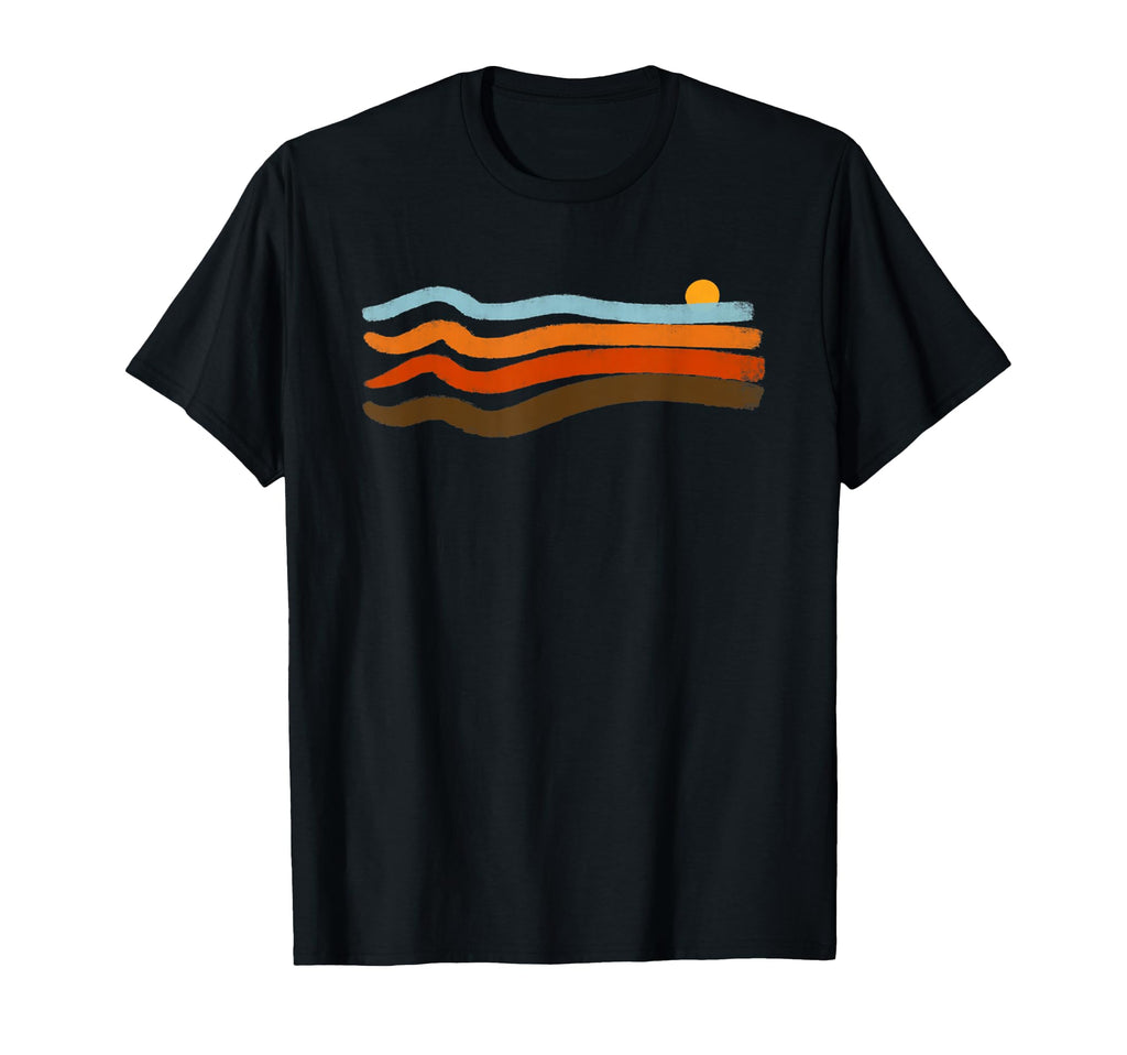 70S Stripes Sunset Summer Waves T-Shirt - Streetwear Style Men Women - T-Shirt, Sweatshirt, Hoodie