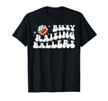 Busy Raising Ballers Volleyball Football Mom T-Shirt - Graphic Print Unisex - T-Shirt, Sweatshirt, Hoodie