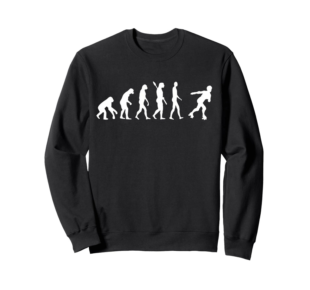 Roller Skates Rider Evolution Sweatshirt - Fun Novelty Design Unisex - T-Shirt, Sweatshirt, Hoodie