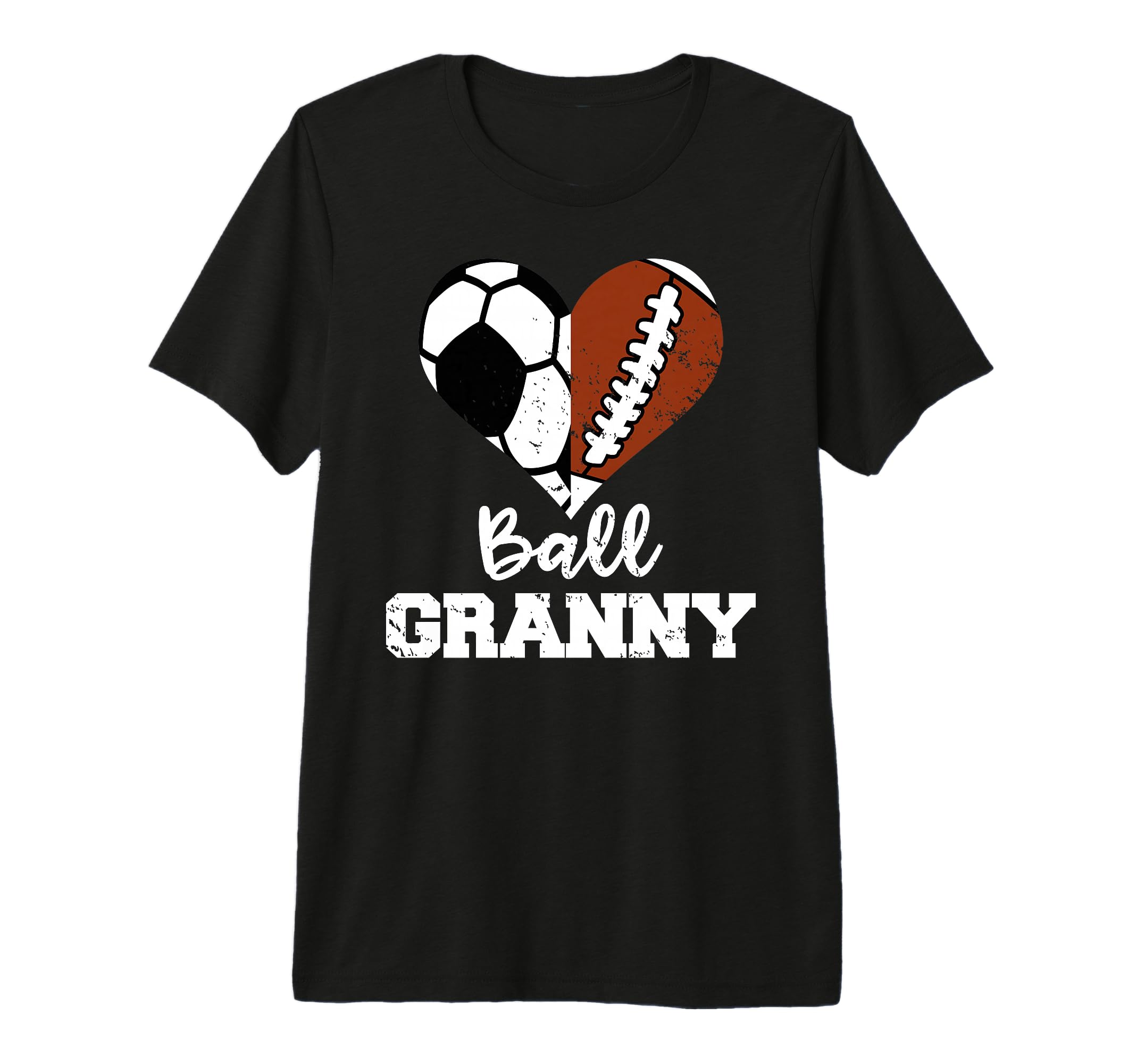 Ball Granny Heart Funny Soccer Football T-Shirt - Trendy Graphic Unisex - T-Shirt, Sweatshirt, Hoodie