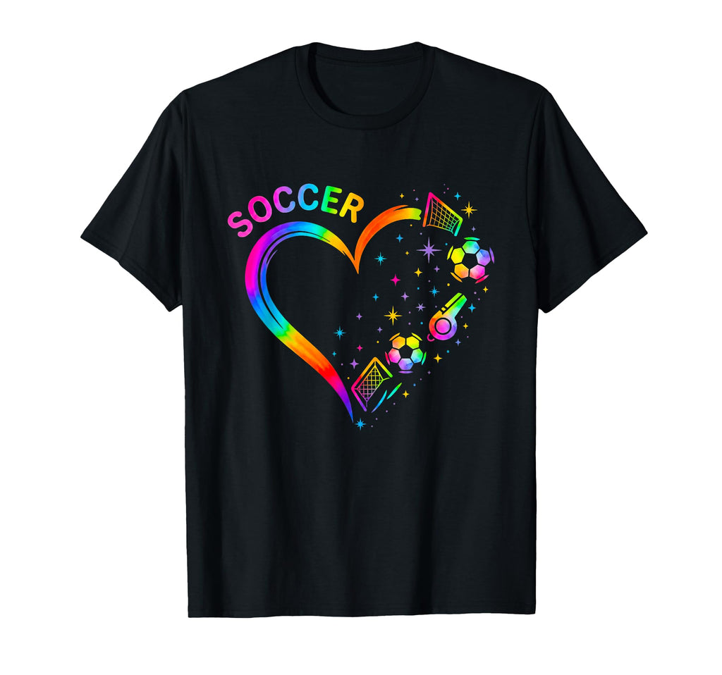 Soccer Heart Colorful Pin Lovers T-Shirt - Custom Art Print for Adults - T-Shirt, Sweatshirt, Hoodie
