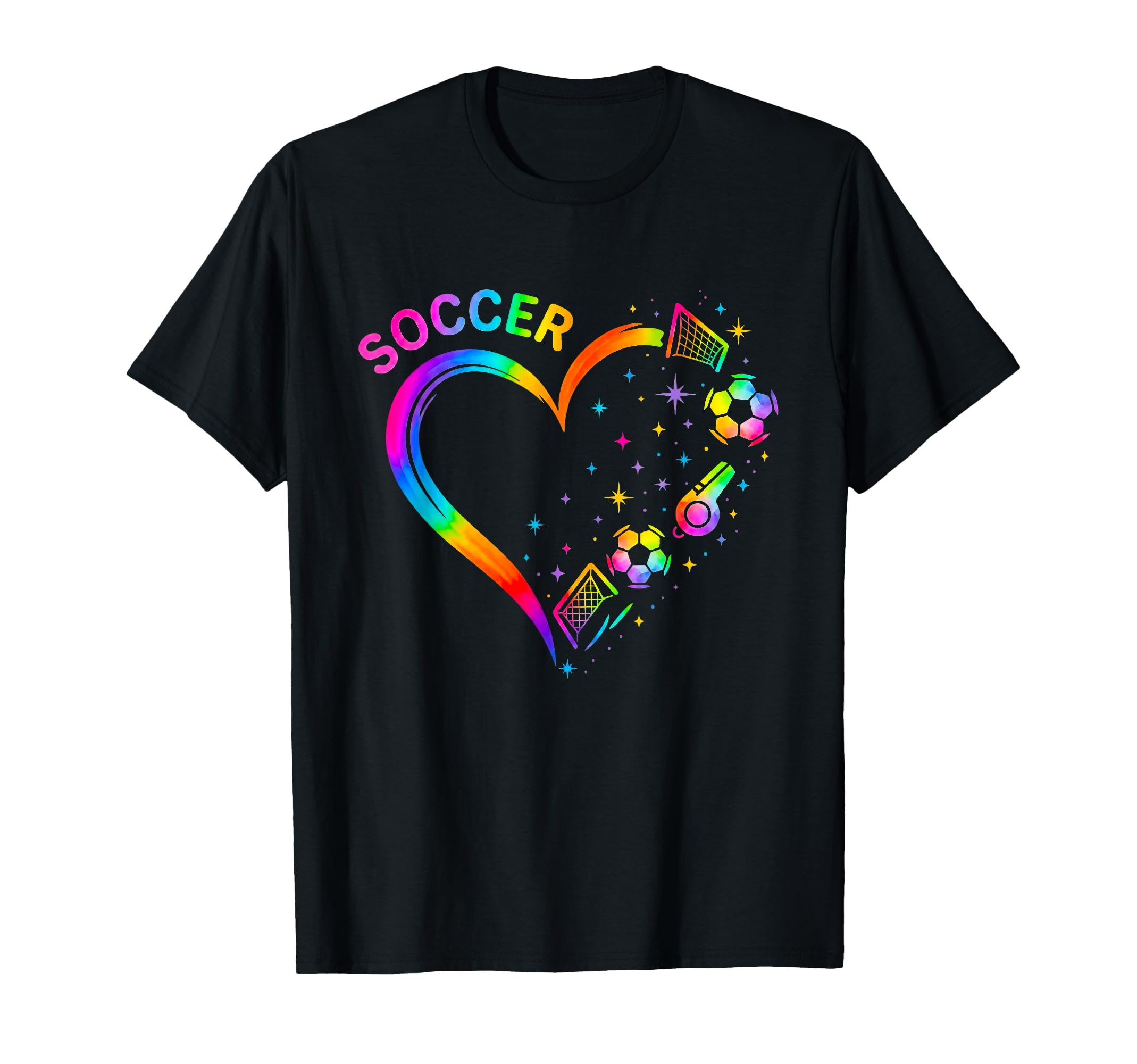 Soccer Heart Colorful Pin Lovers T-Shirt - Custom Art Print for Adults - T-Shirt, Sweatshirt, Hoodie