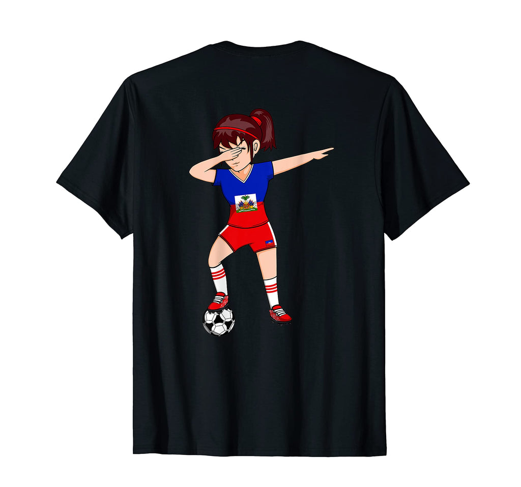 Dabbing Soccer Haiti Jersey Haitian T-Shirt - Aesthetic Graphic Men Women - T-Shirt, Sweatshirt, Hoodie