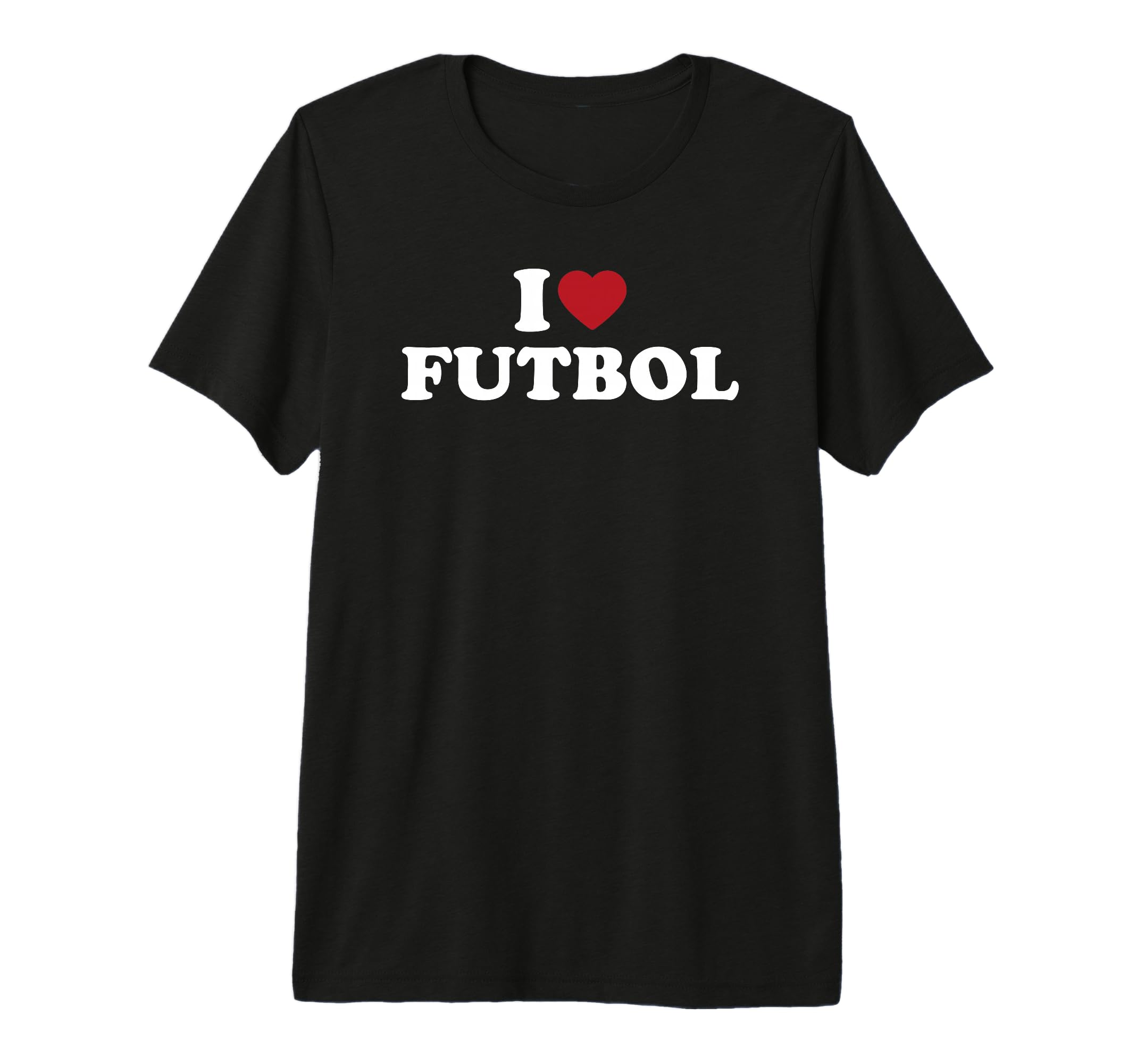 I Love Futbol Heart Soccer Fan T-Shirt - Aesthetic Graphic Men Women - T-Shirt, Sweatshirt, Hoodie