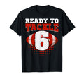 Football 6Th Birthday Player Tackle T-Shirt - Unique Graphic for Adults - T-Shirt, Sweatshirt, Hoodie