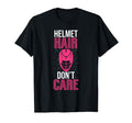 Helmet Hair Dont Care Lacrosse Goalie T-Shirt - Minimalist Print Unisex - T-Shirt, Sweatshirt, Hoodie