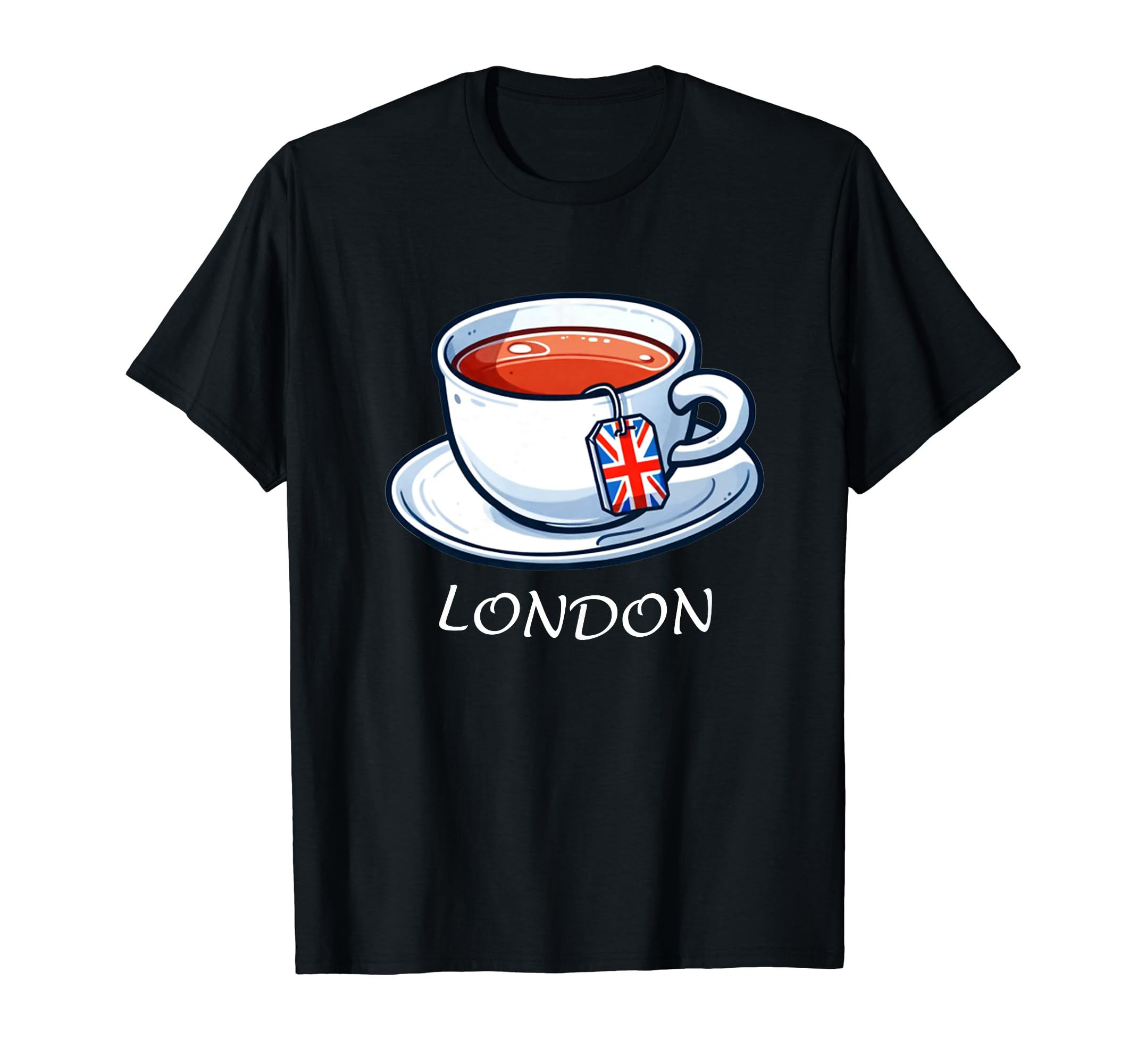 I Love London Uk English Tea Novelty T-Shirt - Novelty Apparel for Adults - T-Shirt, Sweatshirt, Hoodie