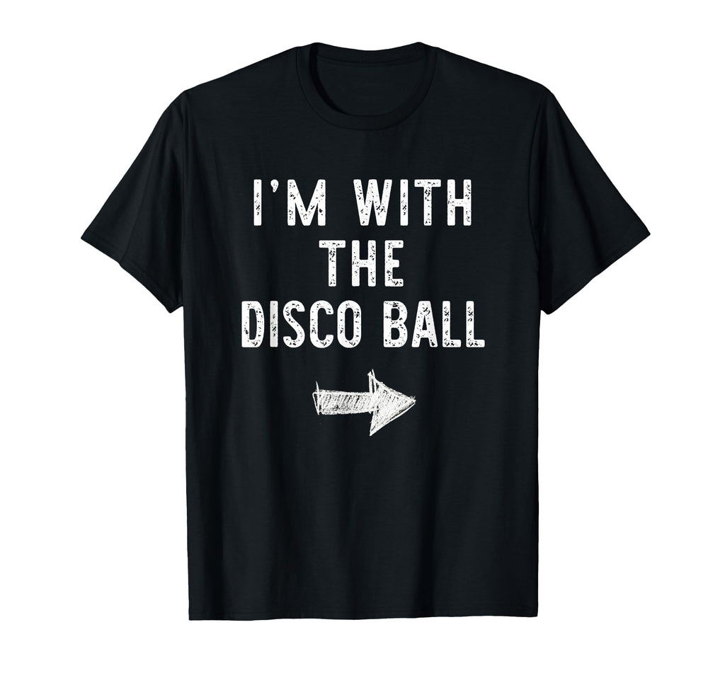 Im Disco Ball Funny Halloween Couple T-Shirt - Casual Everyday Wear Unisex - T-Shirt, Sweatshirt, Hoodie