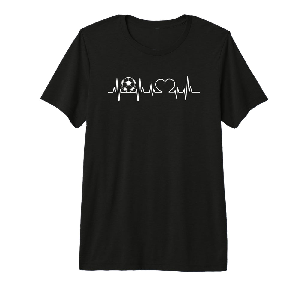 Soccer Heartbeat Love Passion Soccer T-Shirt - Streetwear Style for Adults - T-Shirt, Sweatshirt, Hoodie