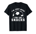 Funny Soccer Im Just Here Snacks Sport Game T-Shirt - Unique Graphic Unisex - T-Shirt, Sweatshirt, Hoodie